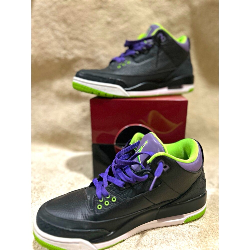 Jordan Air Jordan 3 Retro Joker Black Purple Green Men's 2013 136064-018